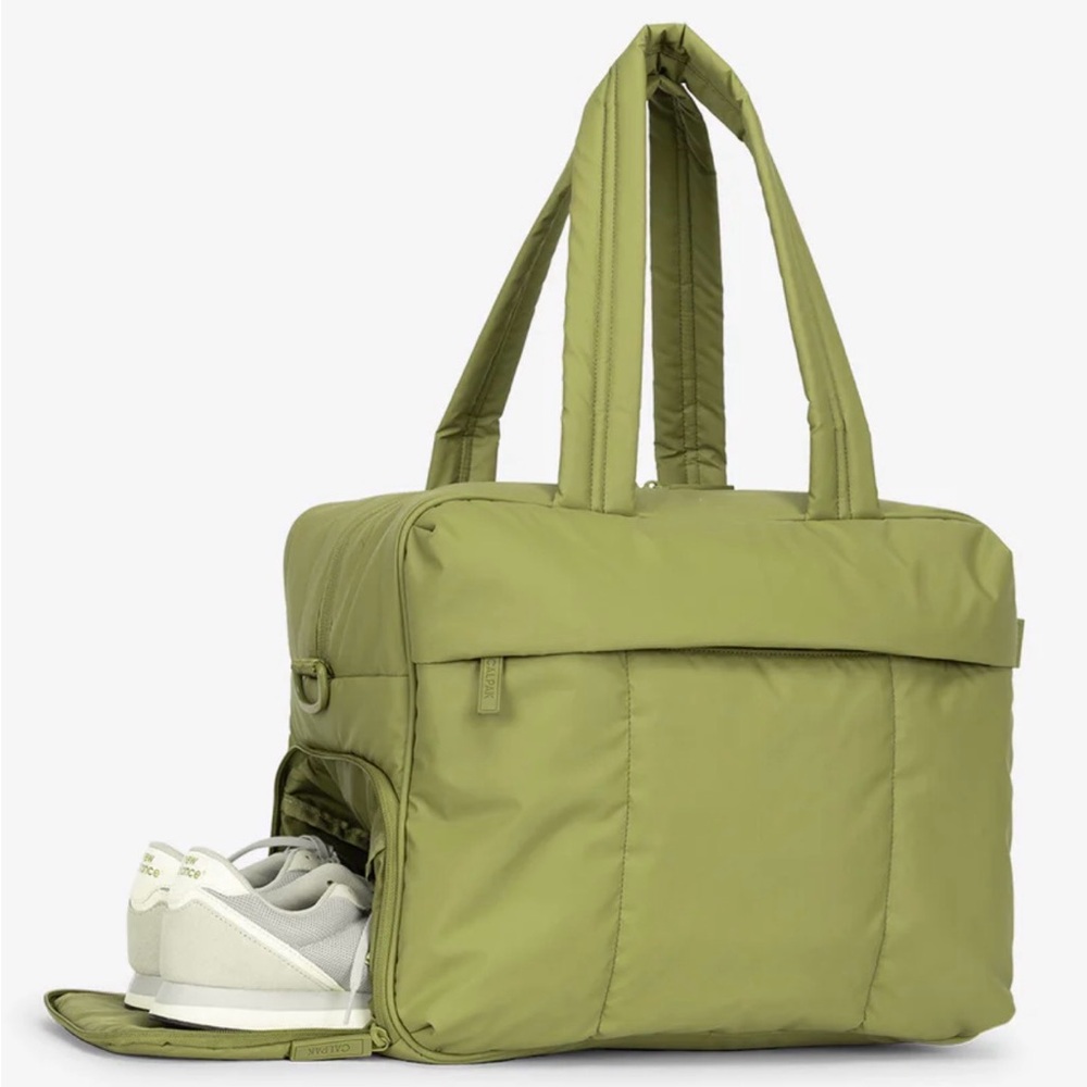 CalPak Luka Duffel in Pistachio — sold out color